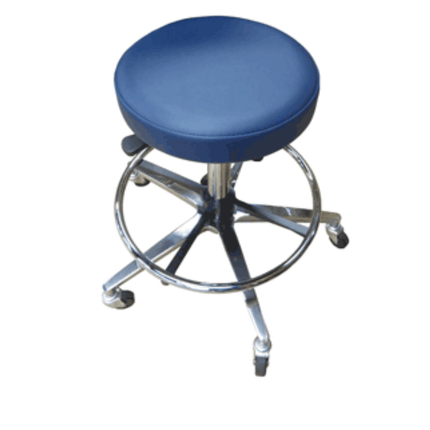 Close-up detail of Bailey Model 747 stool footring and frame