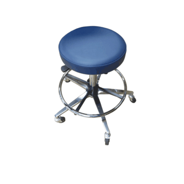 Close-up detail of Bailey Model 747 stool footring and frame