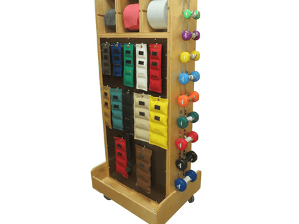 Bailey 787 Combo Mirror Weight Cart full product view with safety mirror and storage