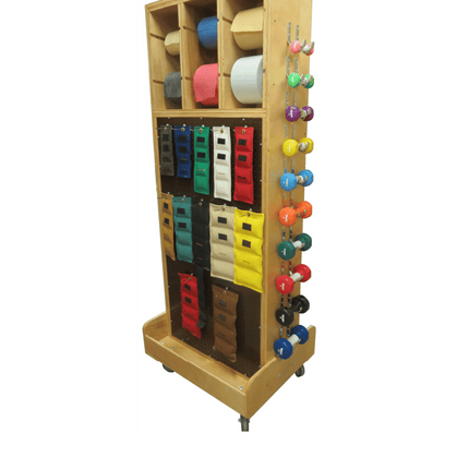 Bailey 787 Combo Mirror Weight Cart full product view with safety mirror and storage